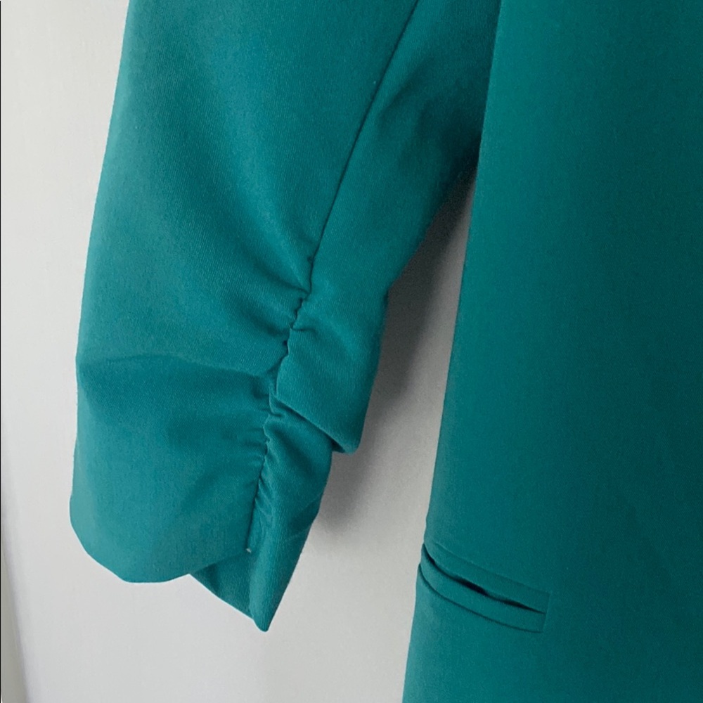 Teal Blazer Tailored 3/4 Sleeve - Picture 6 of 8